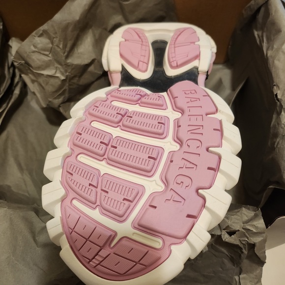 Balenciaga Unisex track  sneakers Wht Pink Gr EU40 New In box - Picture 11 of 15